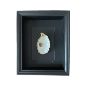 Natural 1 oester ingelijst 23 x 28 cm zwart/zwart