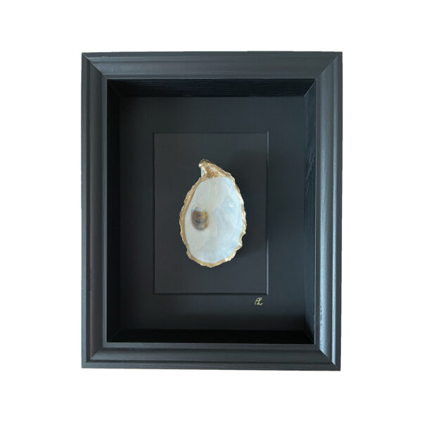 Natural 1 oester ingelijst 23 x 28 cm zwart/zwart